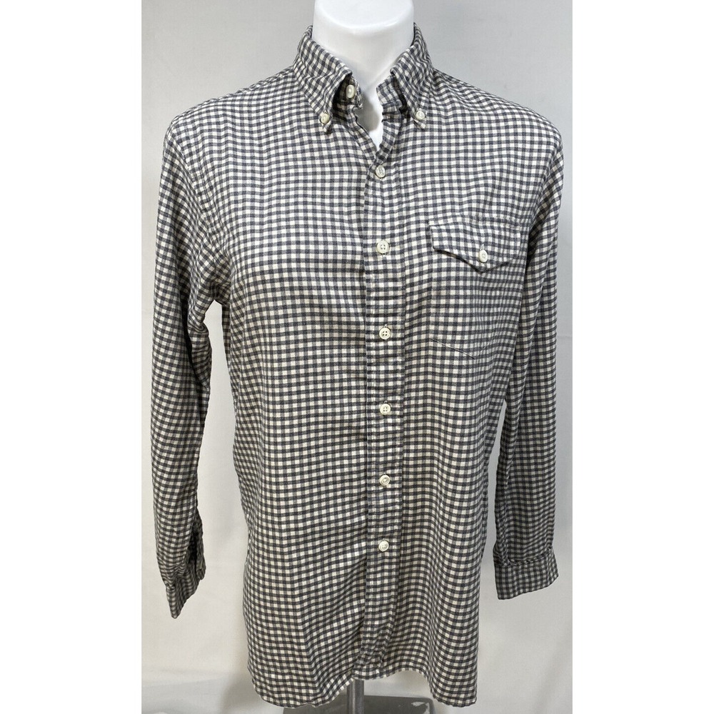 Ralph Lauren Shirt Mens Small Plaid‎ Green White Button Down Preppy
